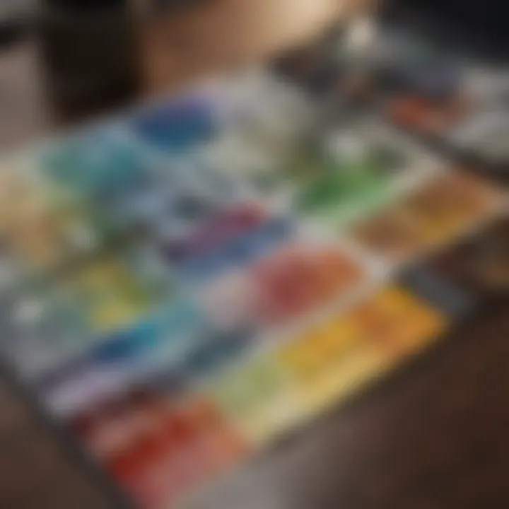 Color swatches showcasing a variety of hues