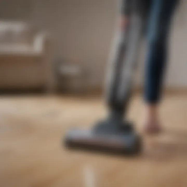 Handheld vacuum showcasing powerful suction capabilities