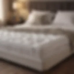 A luxurious mattress pad enhancing a cozy bedroom