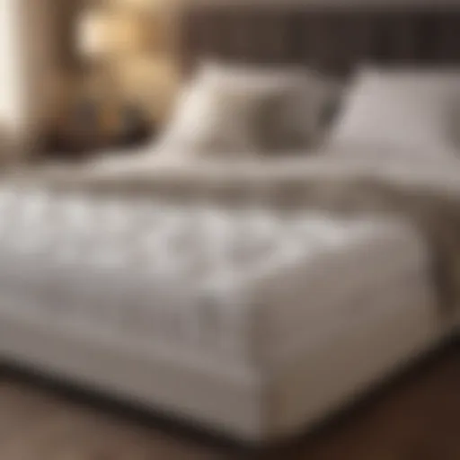 A luxurious mattress pad enhancing a cozy bedroom