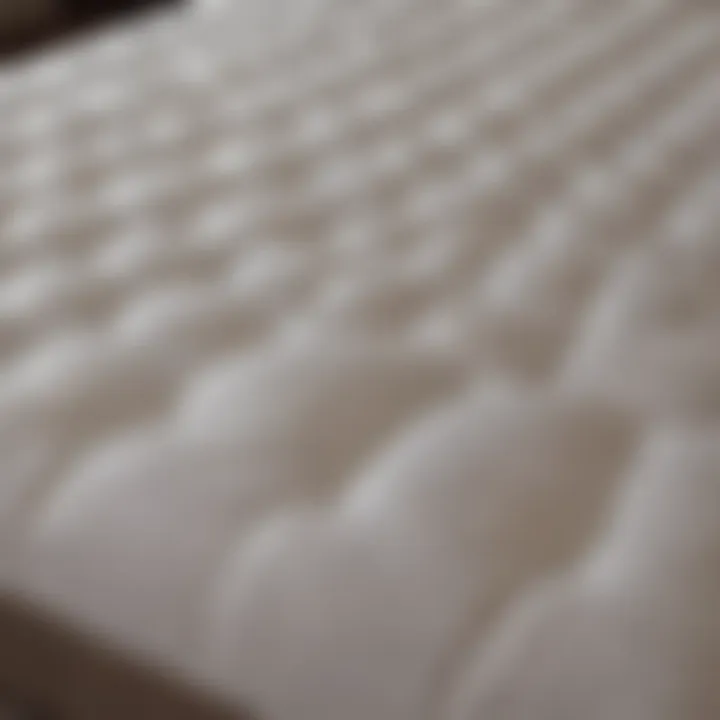 Different types of mattress pads displayed for comparison