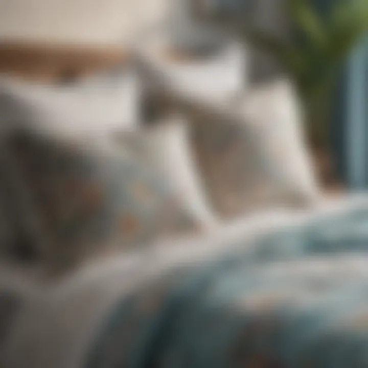 Trendy beach bedding designs showcasing current patterns and styles