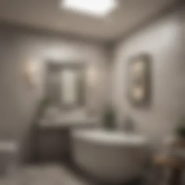 Bathroom Mold Remediation Results Before and after images showing a bathroom after mold remediation