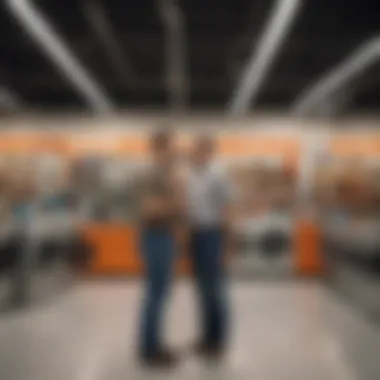 Making Smart Choices During Appliance Sales Happy customer making an informed purchase decision