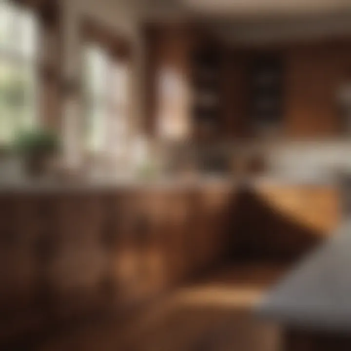 Elegant kitchen cabinet after refinishing
