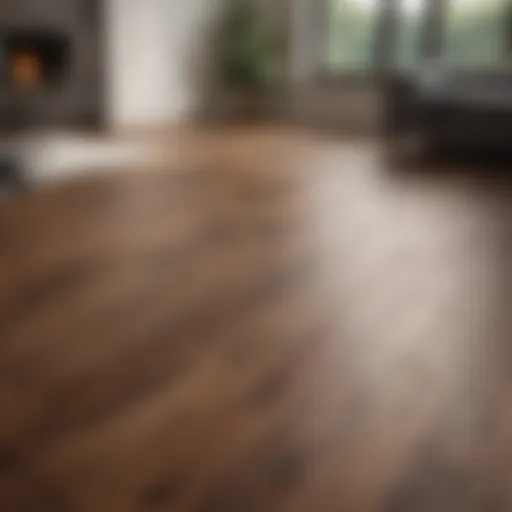 Elegant hardwood flooring in a modern living room
