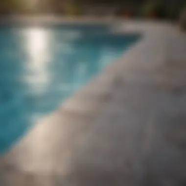 Detailed overview of pool materials like tiles, vinyl, and concrete
