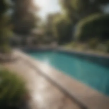 Diverse Pool Types Comparison Visual representation of various pool types including in-ground and above-ground