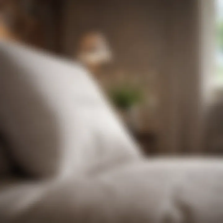 Care instructions for down pillows