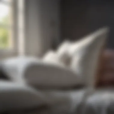 Variety of down-filled pillows