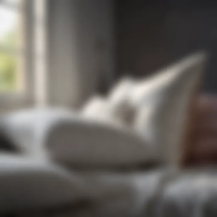 Variety of down-filled pillows