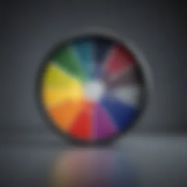 Understanding Color Relationships A color wheel illustrating various paint colors and their relationships.