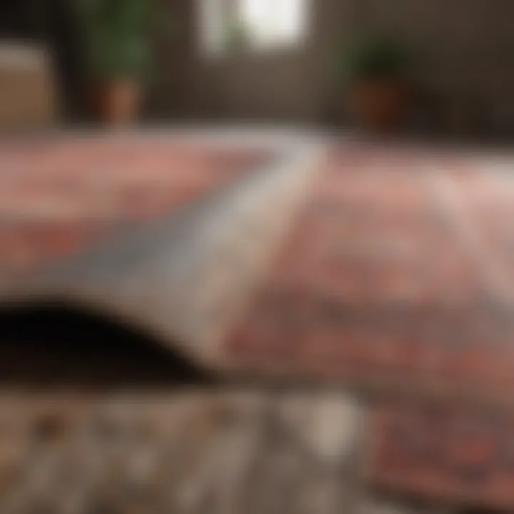 A diagram illustrating maintenance tips for preserving low pile rugs.