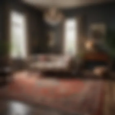 Stylishly Decorated Room with Low Pile Rug A beautifully styled room featuring a low pile rug that complements its decor.