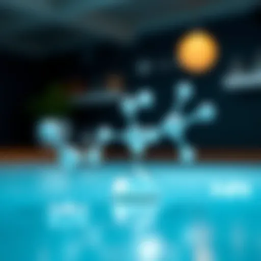 Chemical structure of chlorine used in pool shock