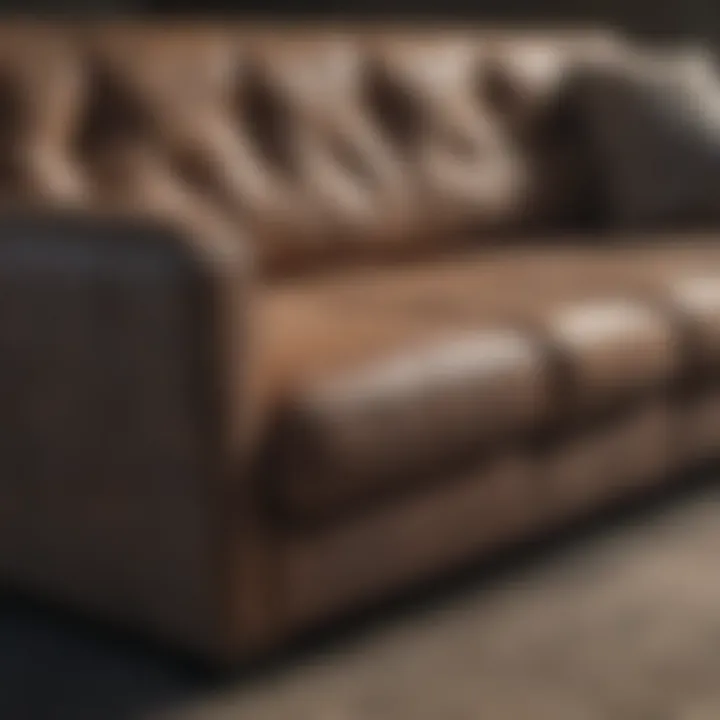 Various materials used in sofa construction
