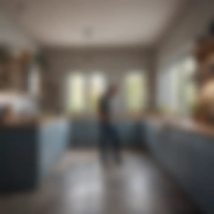 Skilled tradespeople working on a kitchen renovation