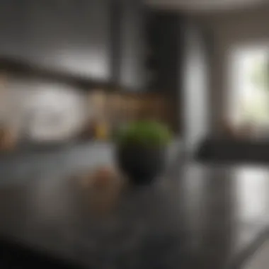 Showcasing Kitchen Materials High-quality kitchen materials in a showroom