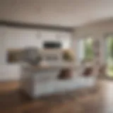 Modern kitchen layout showcasing efficient design