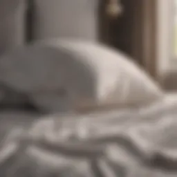 Luxurious cotton bed sheets showcasing different textures