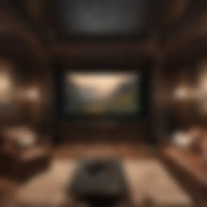 Acoustic treatment in a home theater for optimal sound