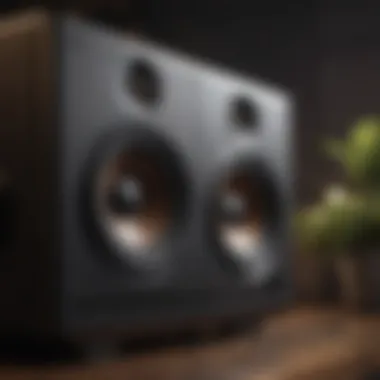 Advanced Speaker Technology Features Close-up of speaker technology showcasing advanced features