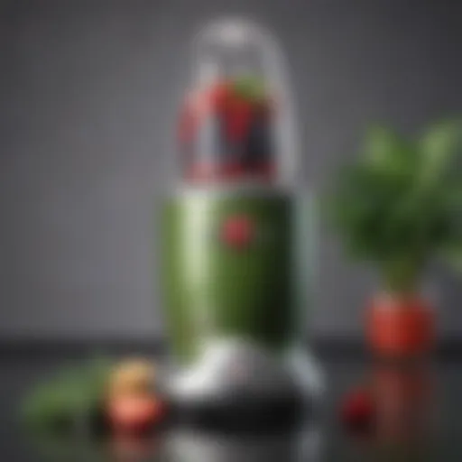 Close-up view of the Magic Bullet blender showcasing its sleek design