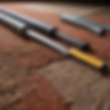 Carpet Installation Tools A detailed view of carpet installation tools laid out for the job
