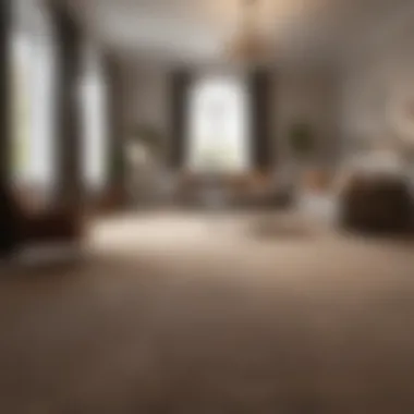 Transformed Living Space An elegant room with newly installed carpet highlighting the transformation