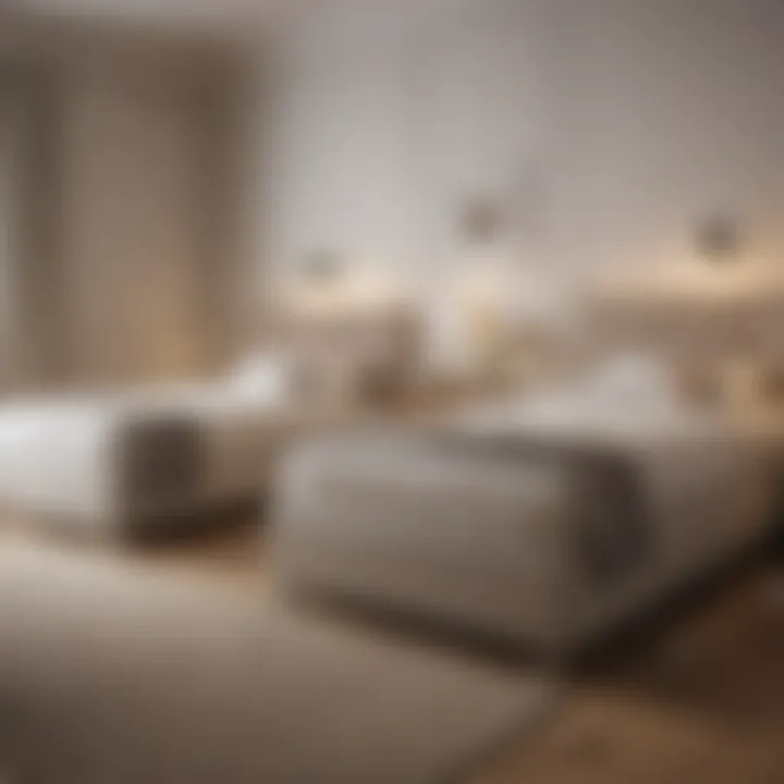 Comparative sizes of twin beds