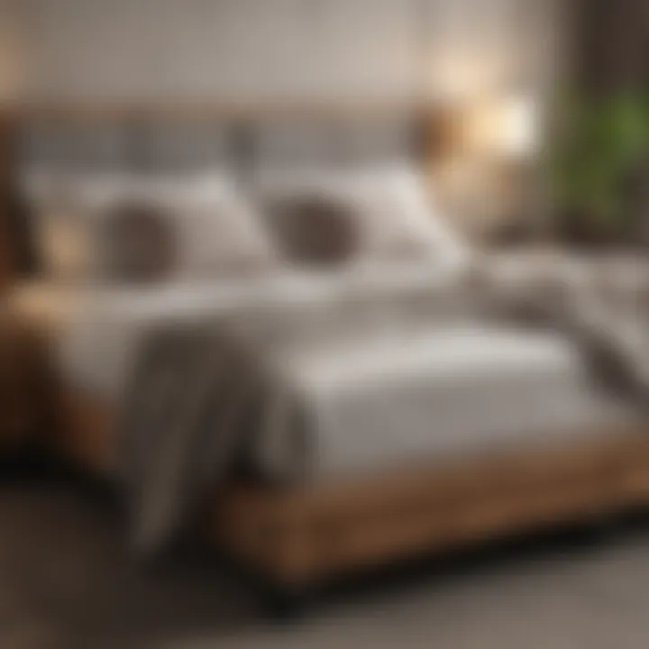 Illustration explaining the structure of a platform bed
