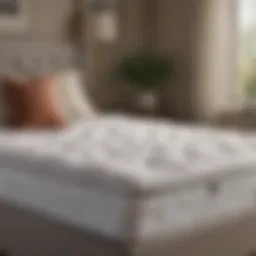 Luxurious Wayfair mattress topper on a bed