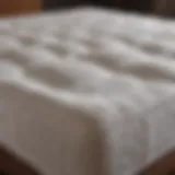 Various types of mattress toppers displayed