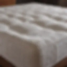 Various types of mattress toppers displayed