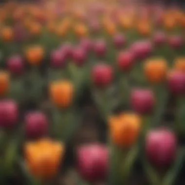 Diverse Tulip Bulb Varieties Different tulip bulb varieties displayed