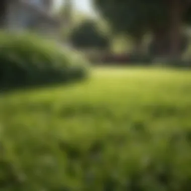 Vibrant Lawn Result Lush lawn demonstrating effective fertilization