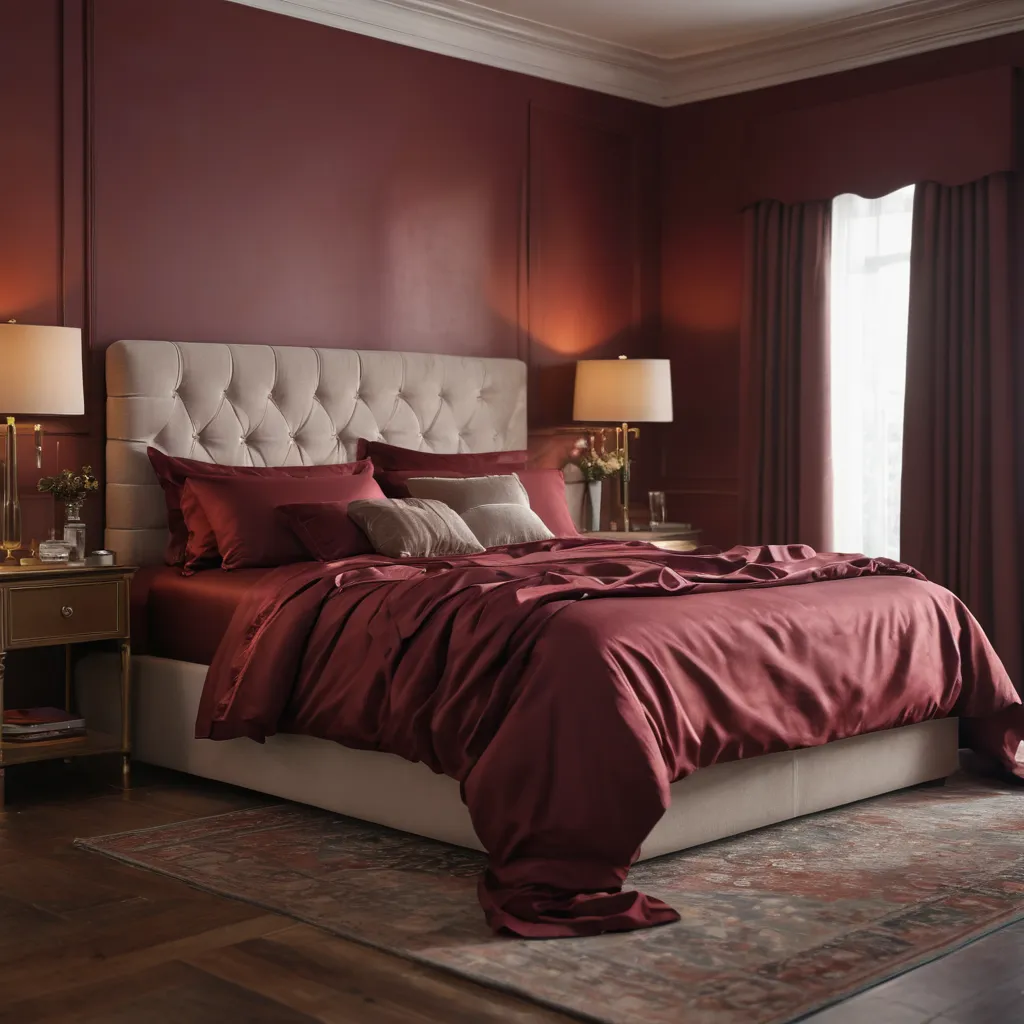 The Allure of Wine Colored Bed Sheets in Design